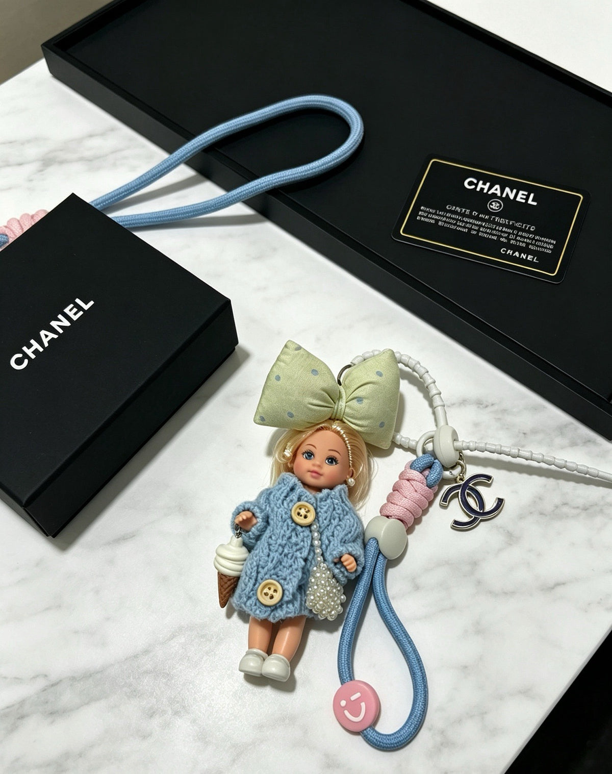 Chanel Vintage-Finish Keychain