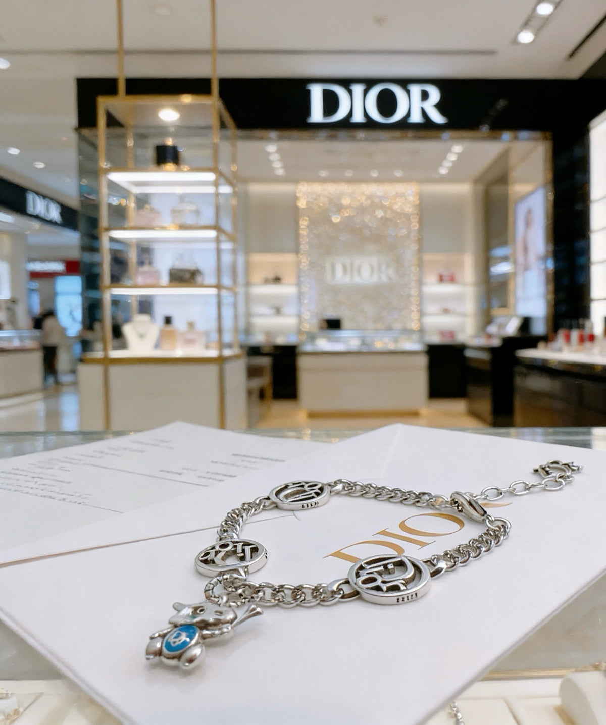 Dior Sterling Silver Chain Bracelet