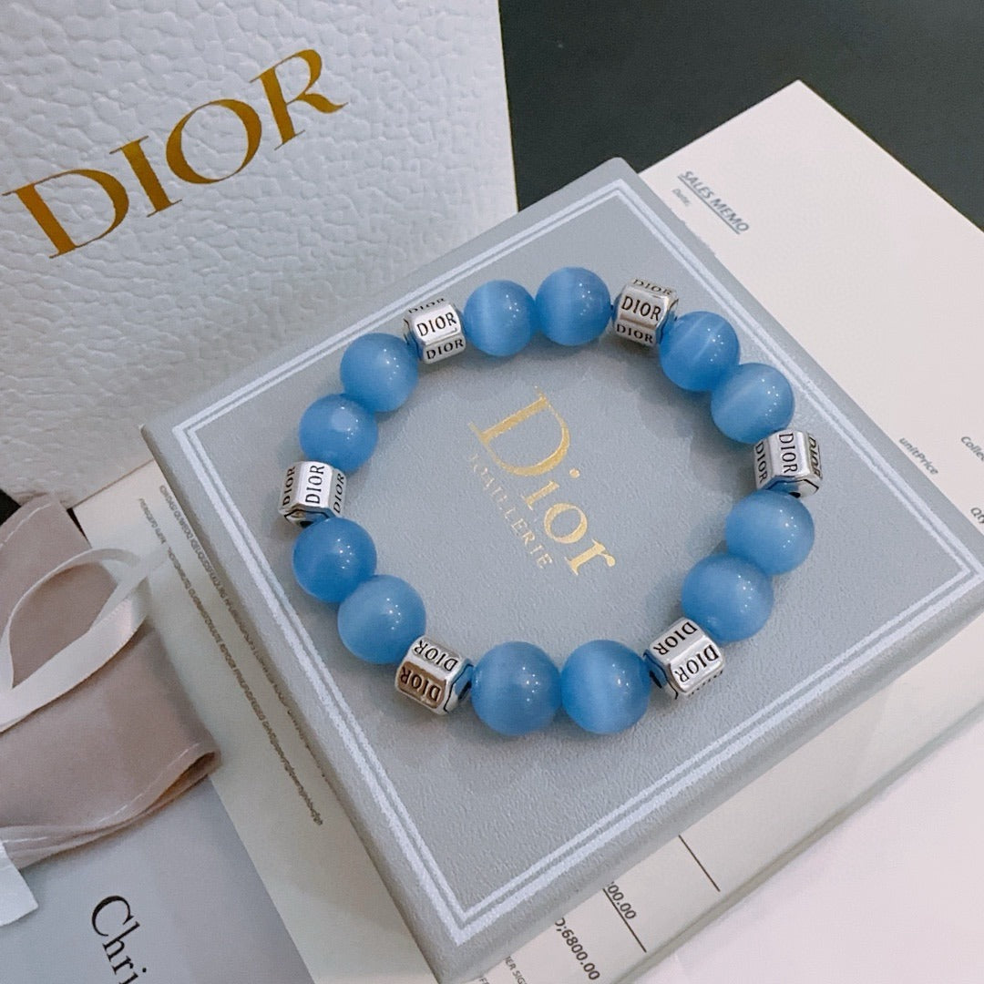 Dior Sterling Silver Vintage-Finish Bracelet