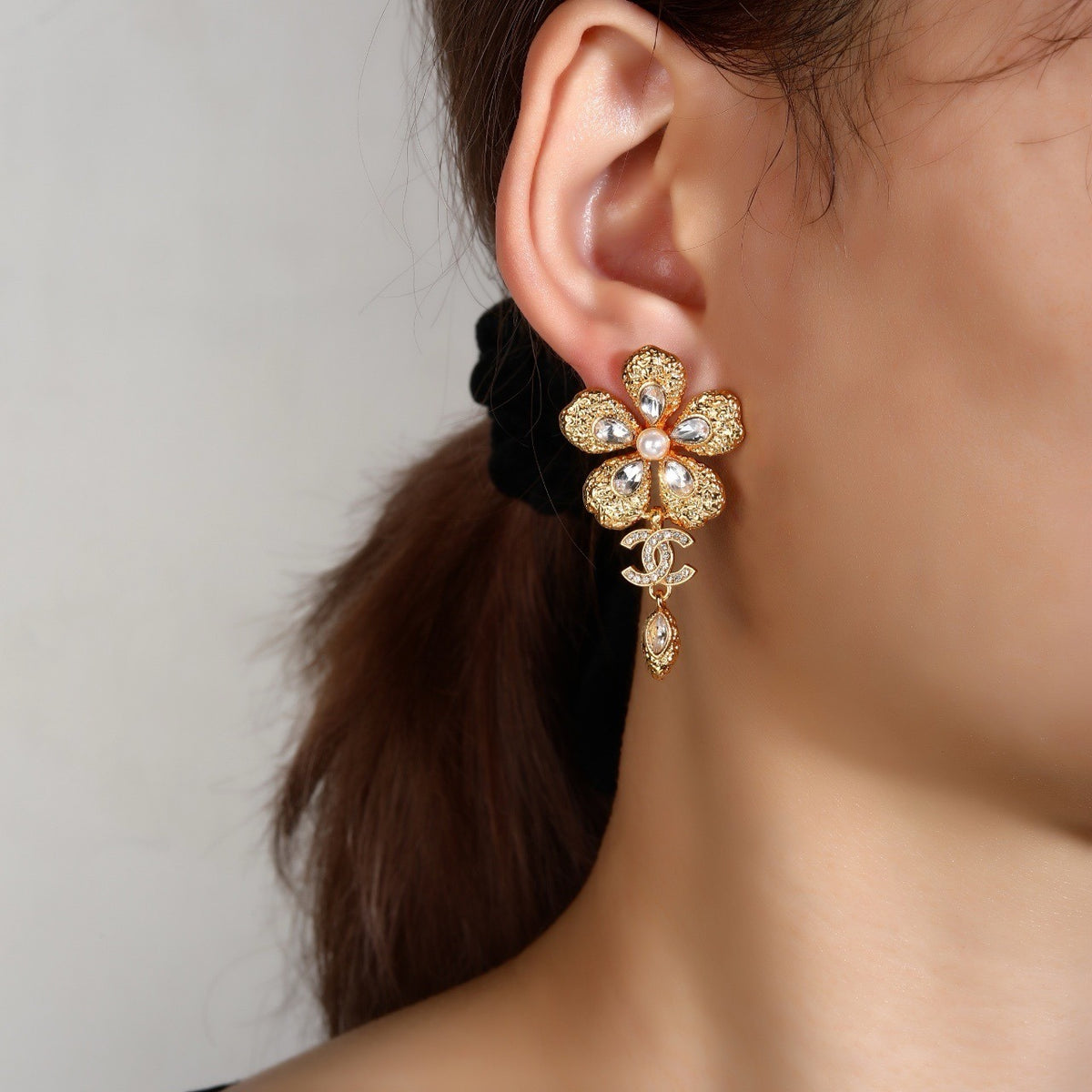 Chanel Brass Earrings