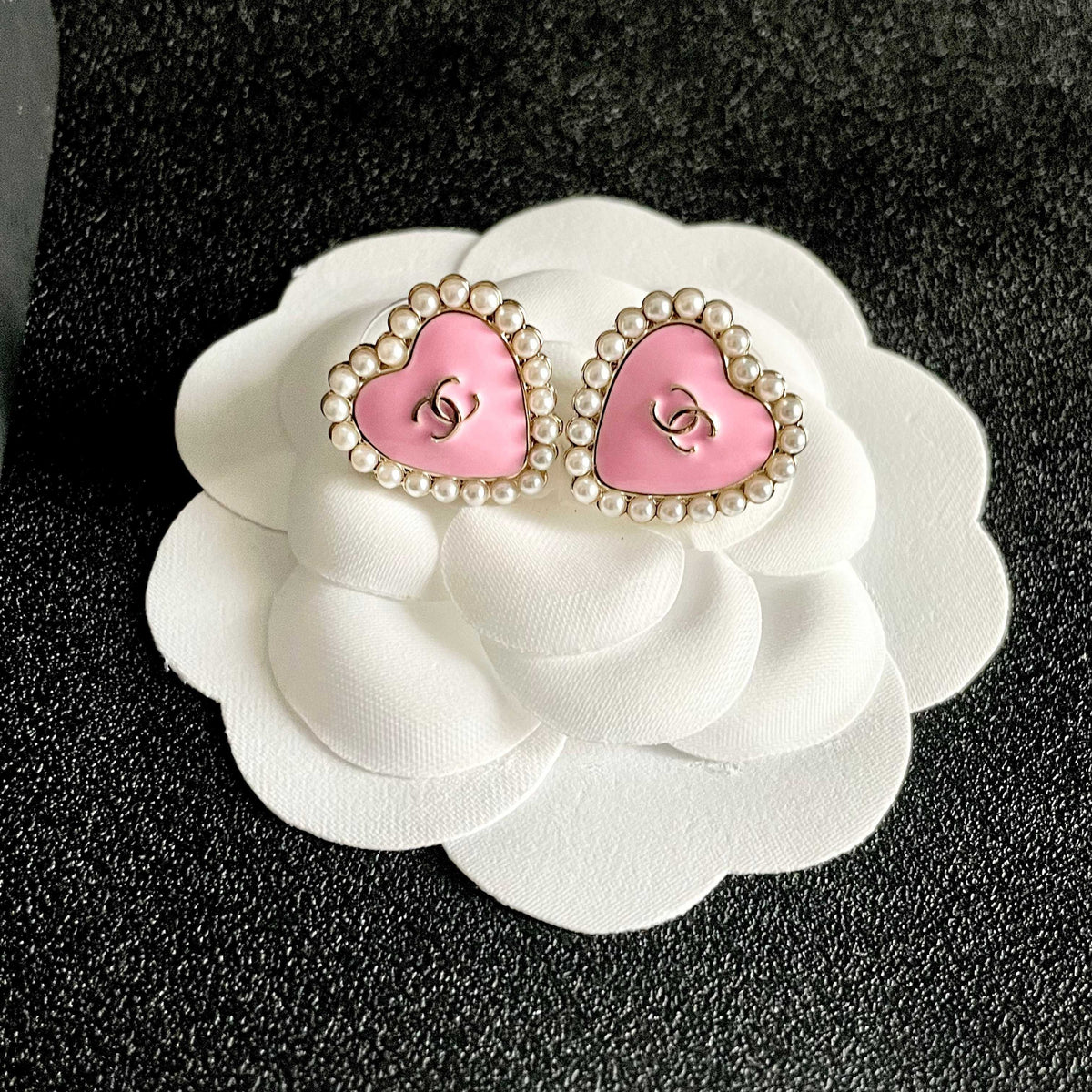 Chanel Heart Earrings