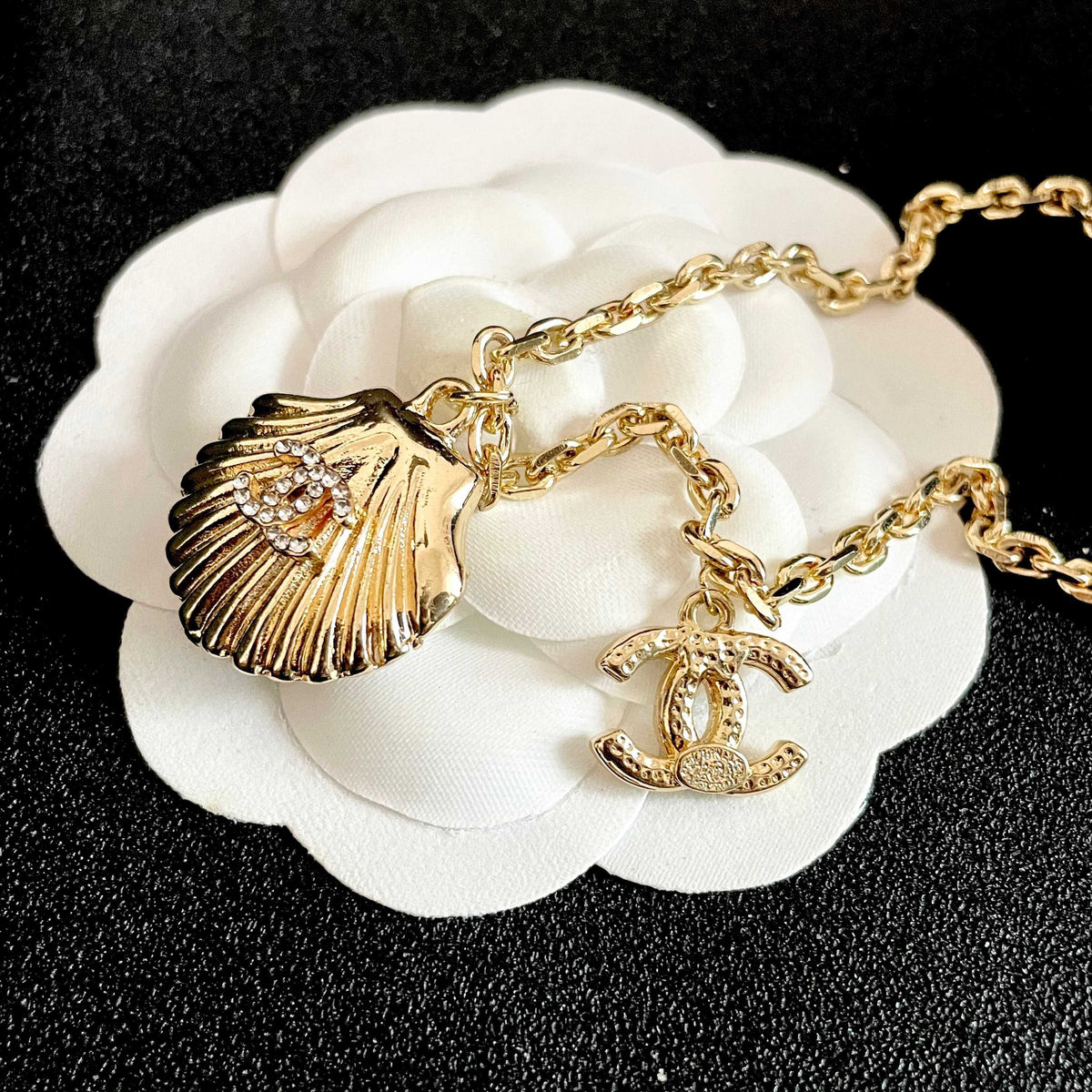 Chanel Logo Necklace