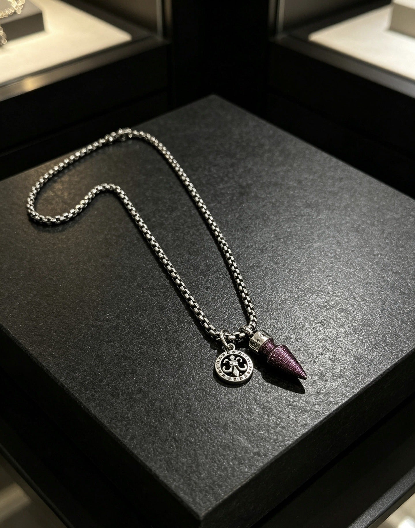 Chrome Hearts Sterling Silver Cross Necklace