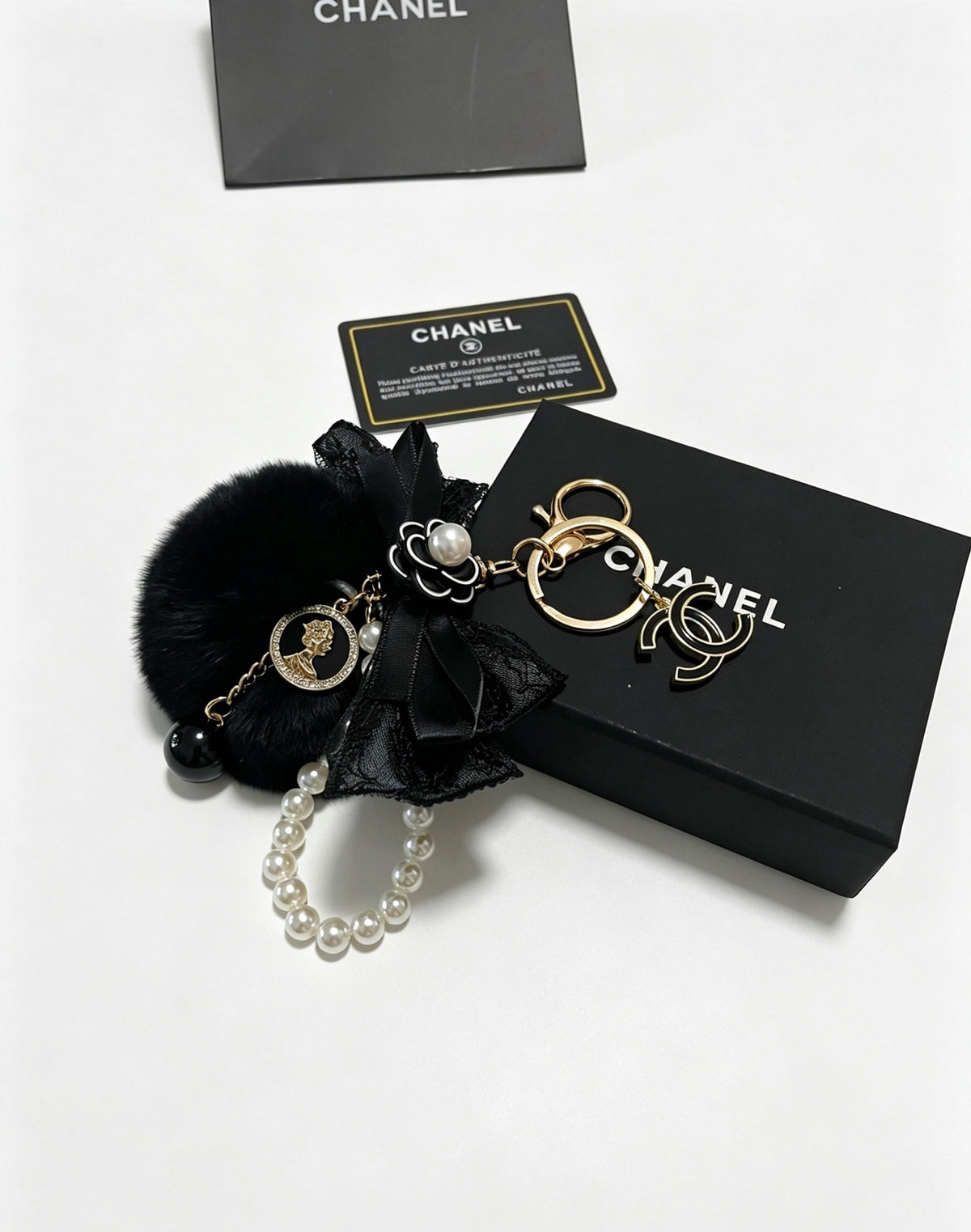 Chanel Vintage-Finish Keychain