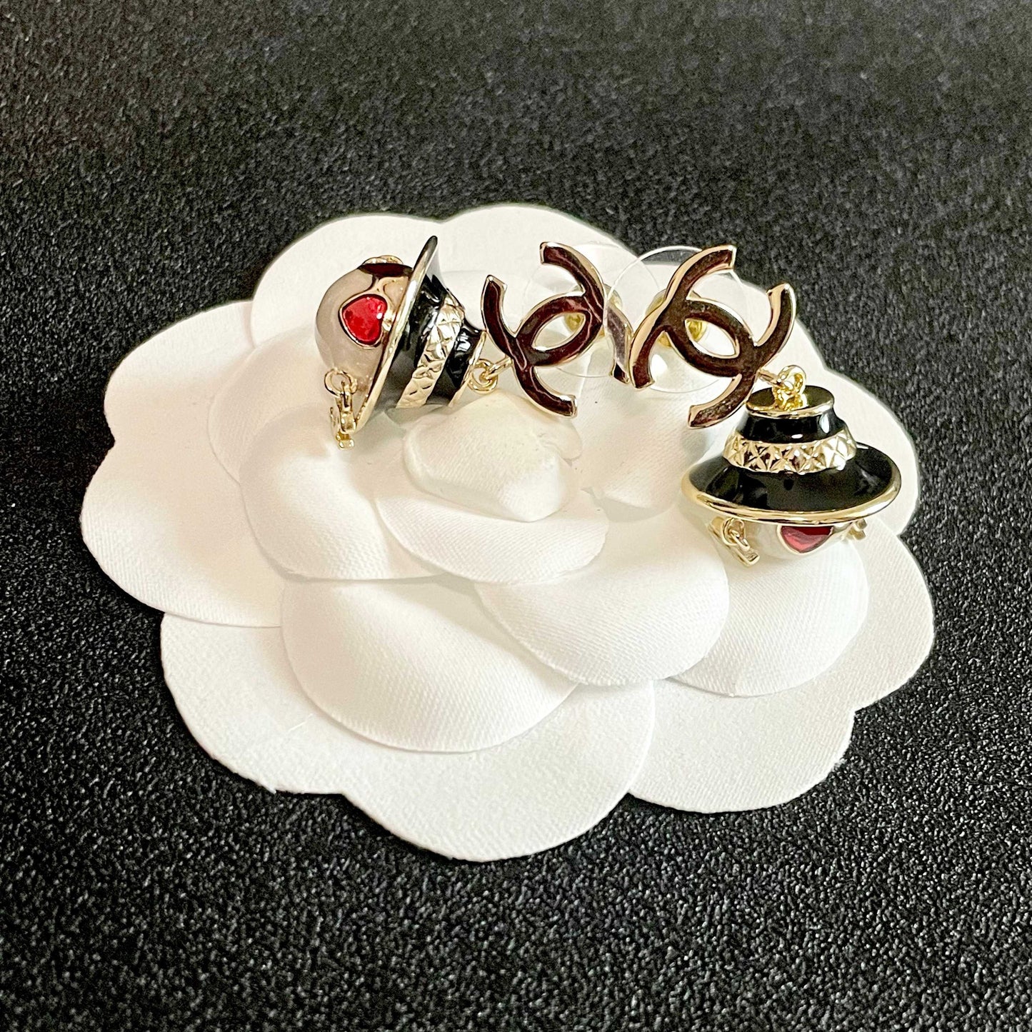 Chanel Heart Earrings