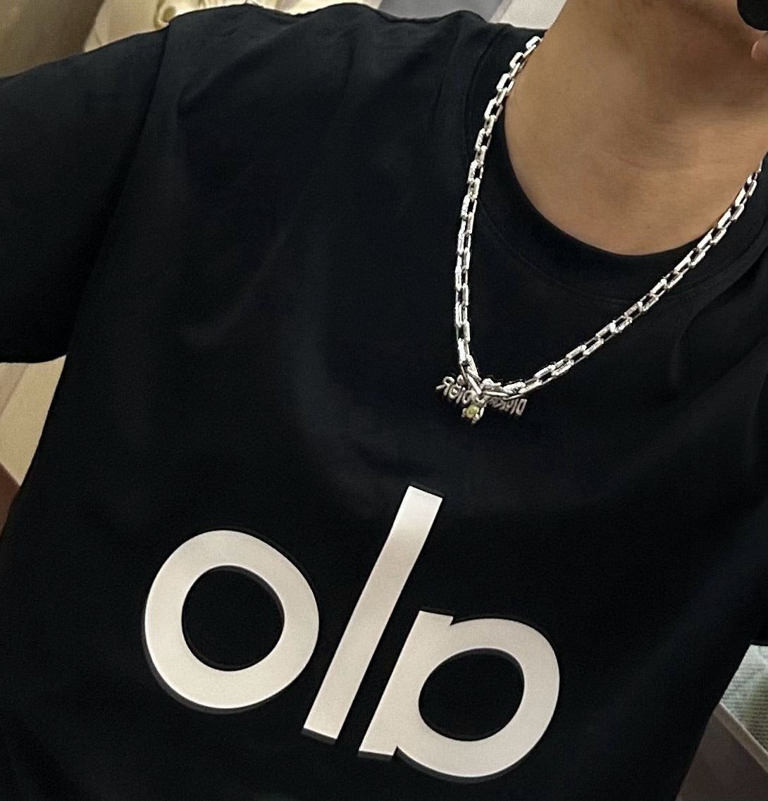 Dior Sterling Silver Chain Necklace