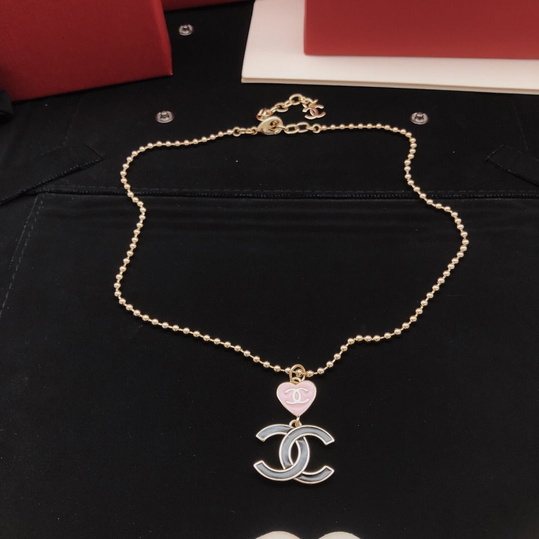 Chanel Brass Heart Necklace