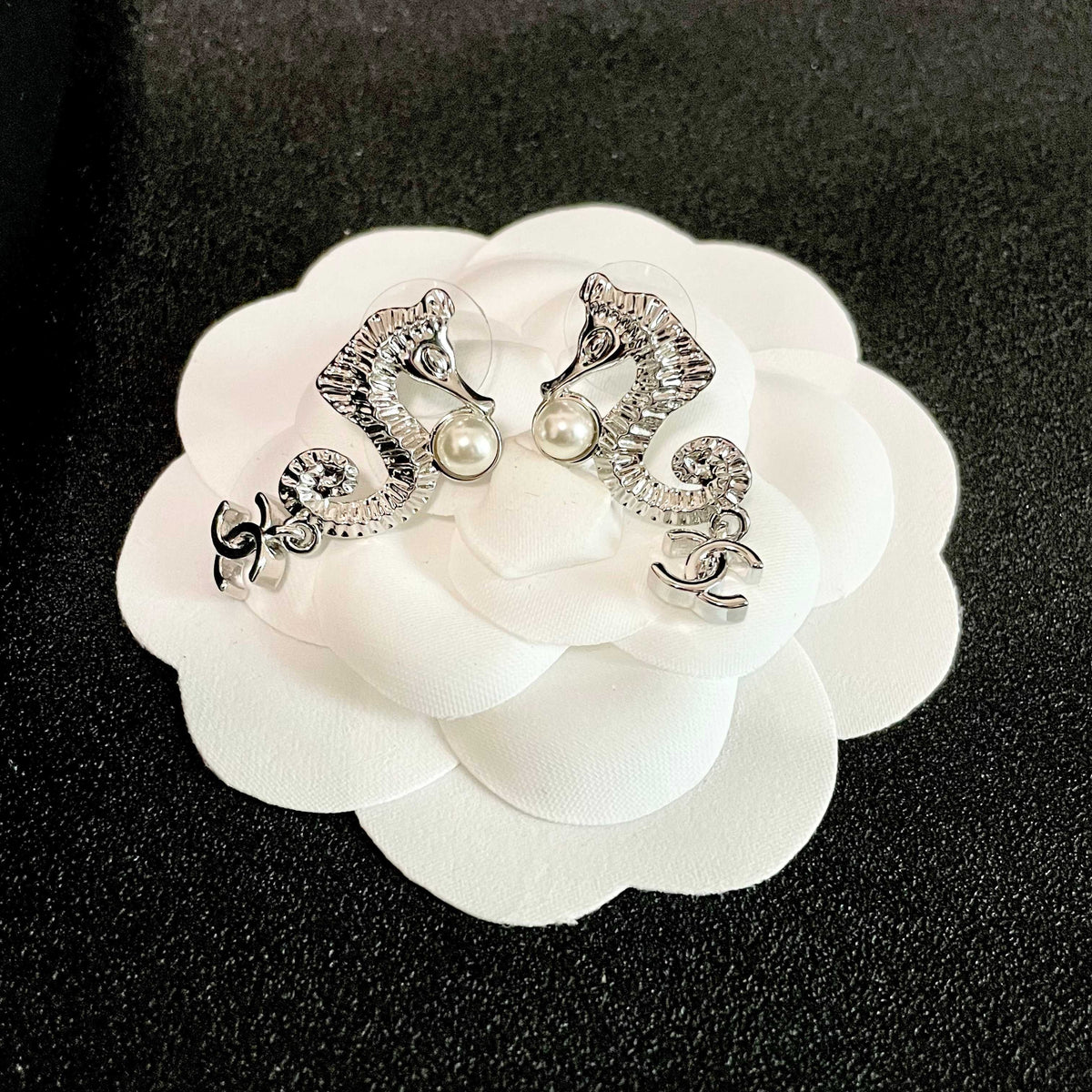 Chanel Pearl Earrings