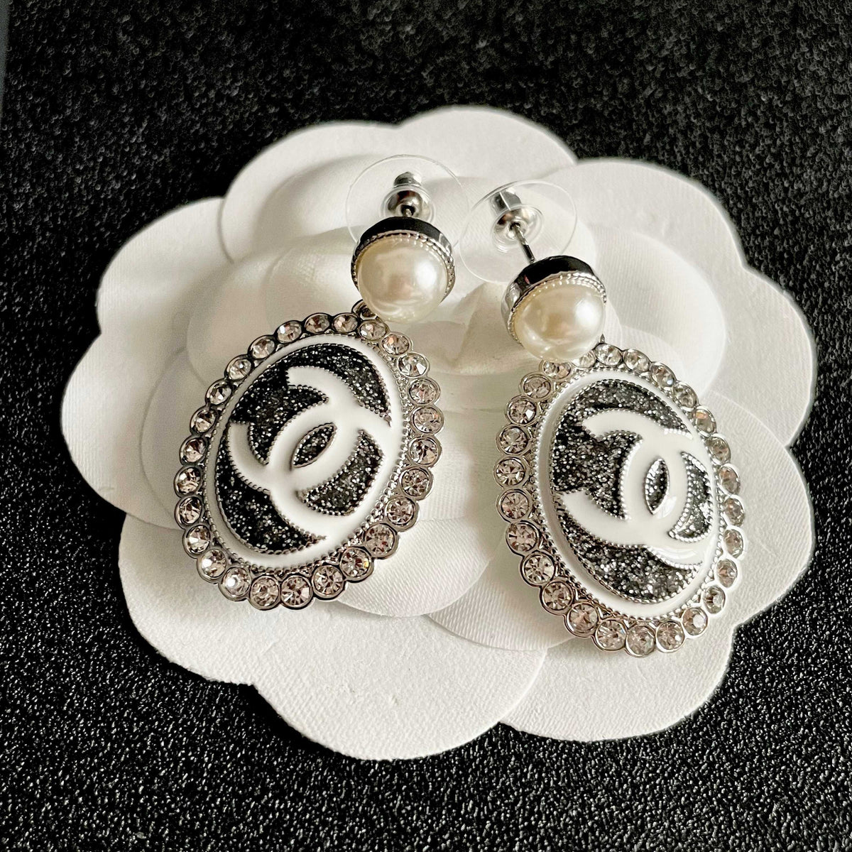 Chanel Pearl Earrings