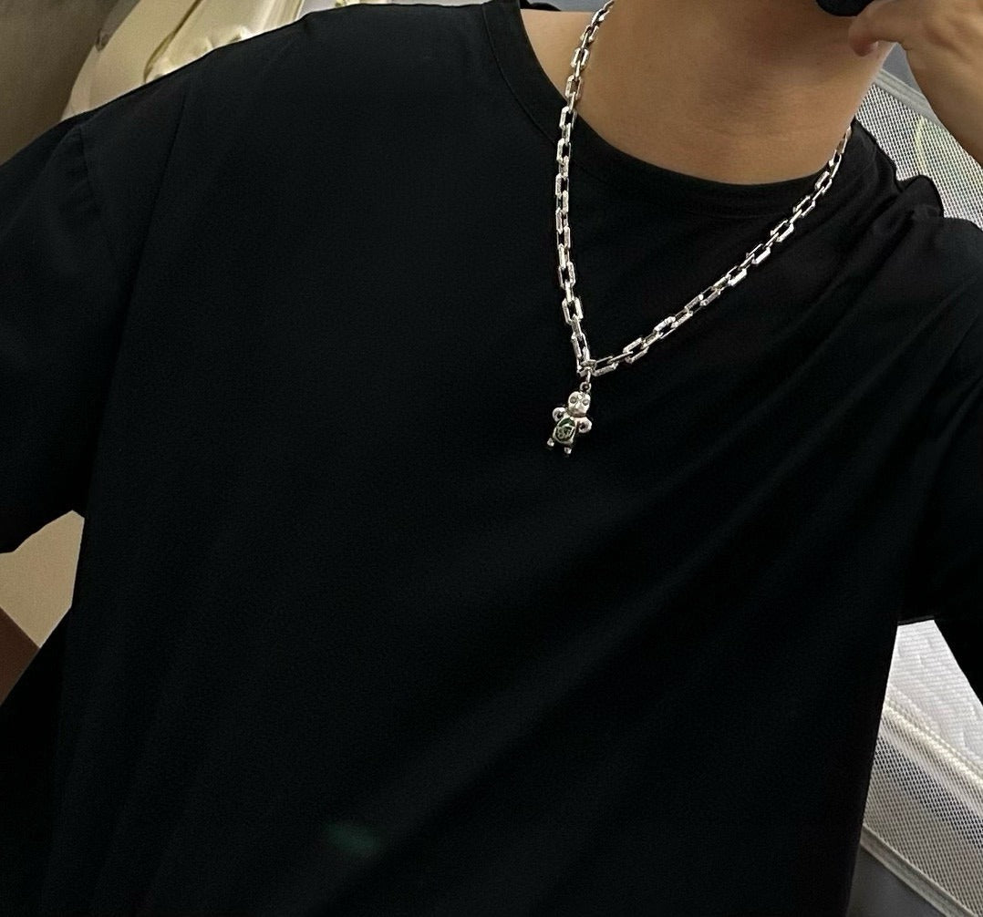 Dior Sterling Silver Chain Necklace