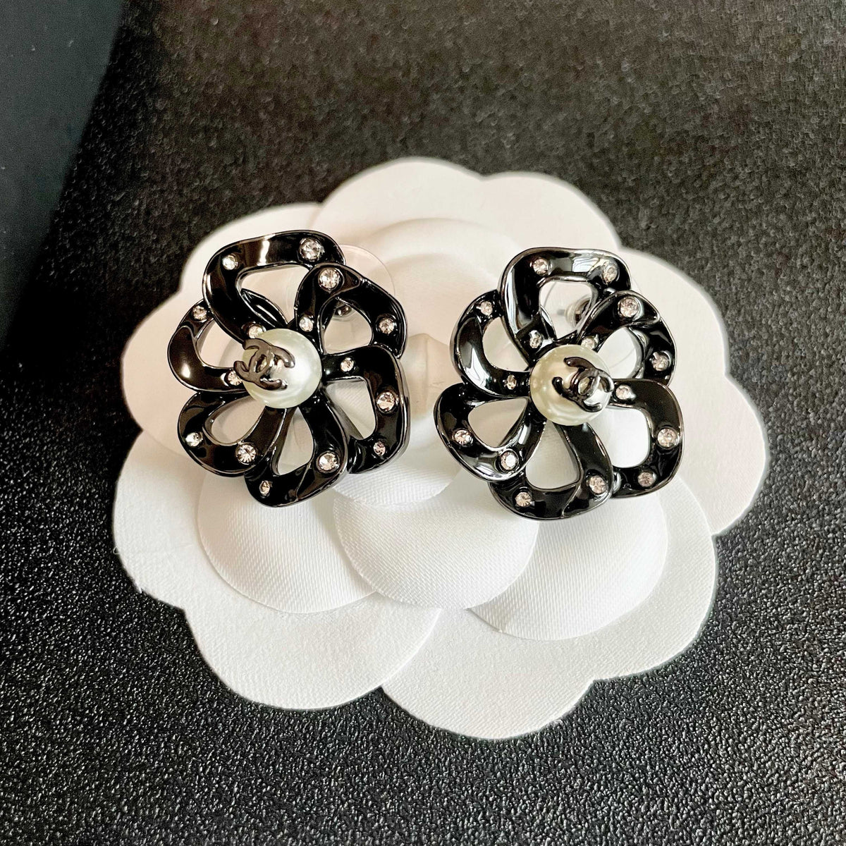 Chanel Openwork Earrings