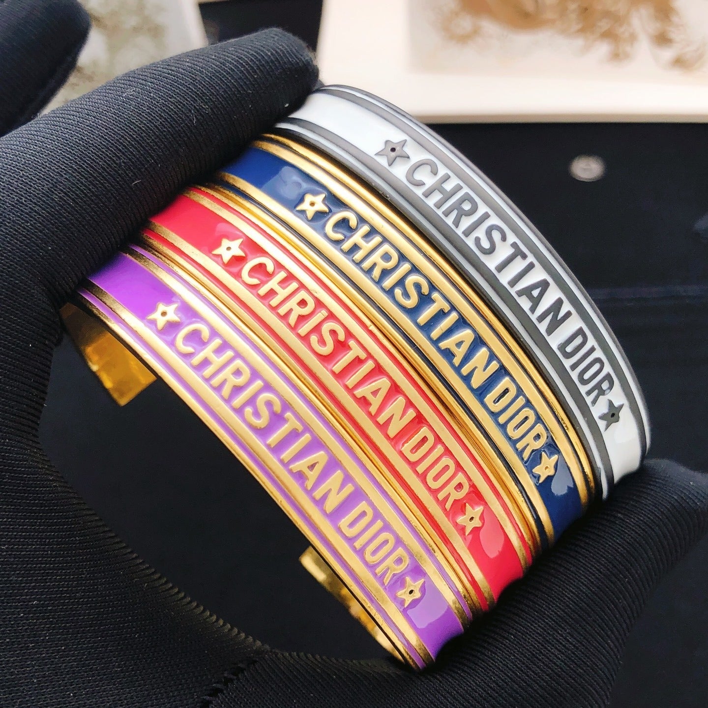 Dior Black Brass Bracelet