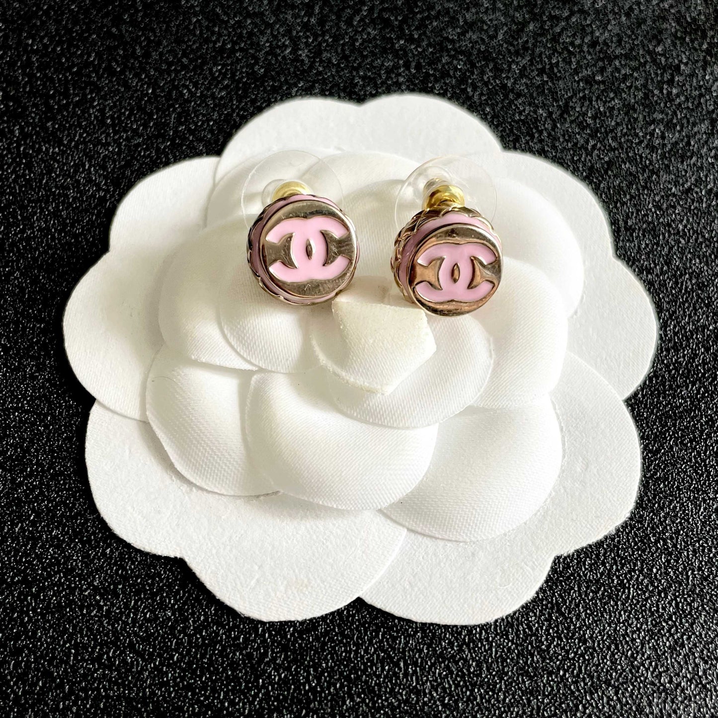 Chanel Logo Earrings