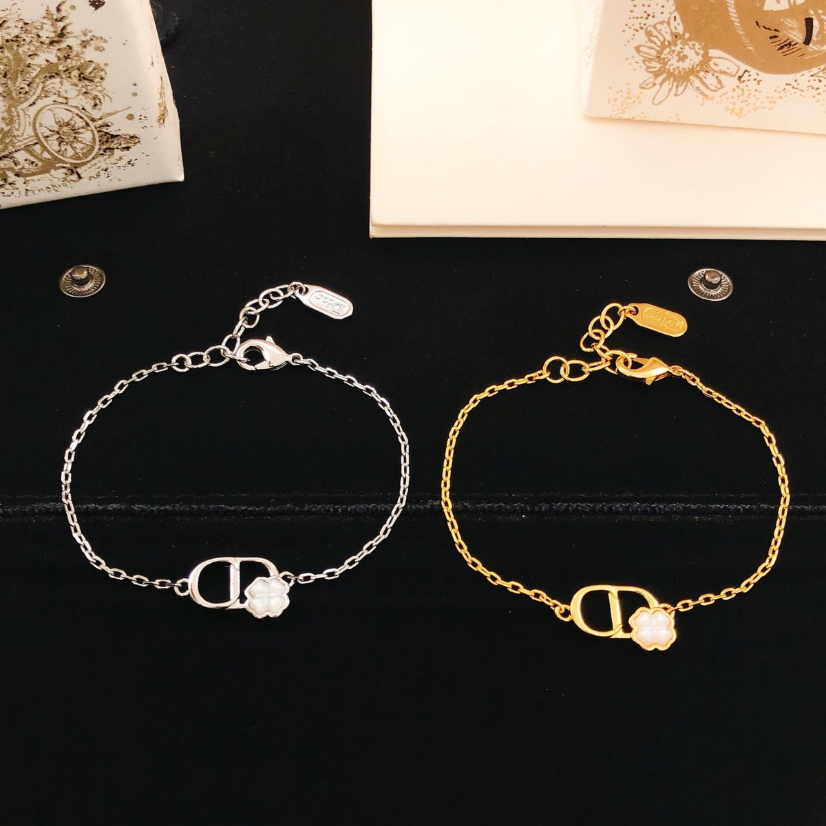 Dior Brass Clover Bracelet
