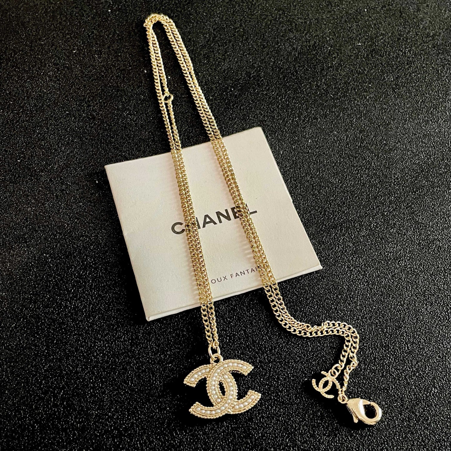Chanel Logo Necklace