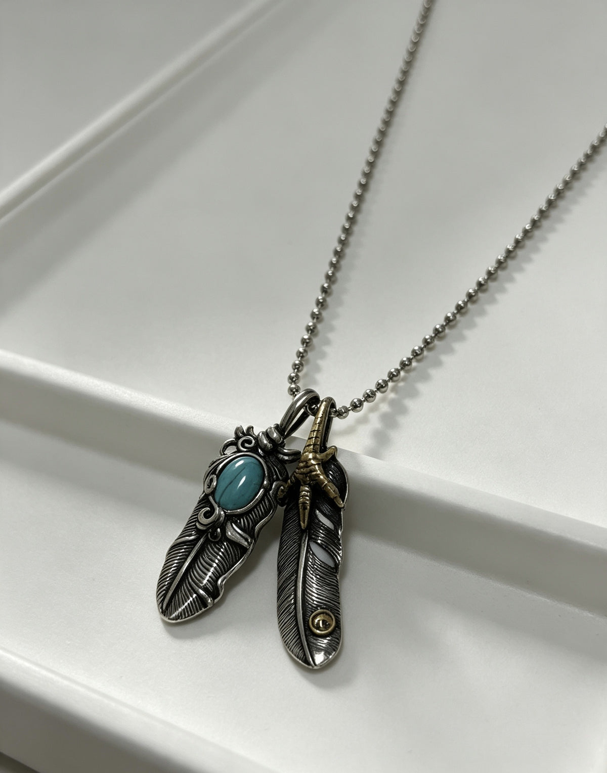 Chrome Hearts Sterling Silver Cross Necklace