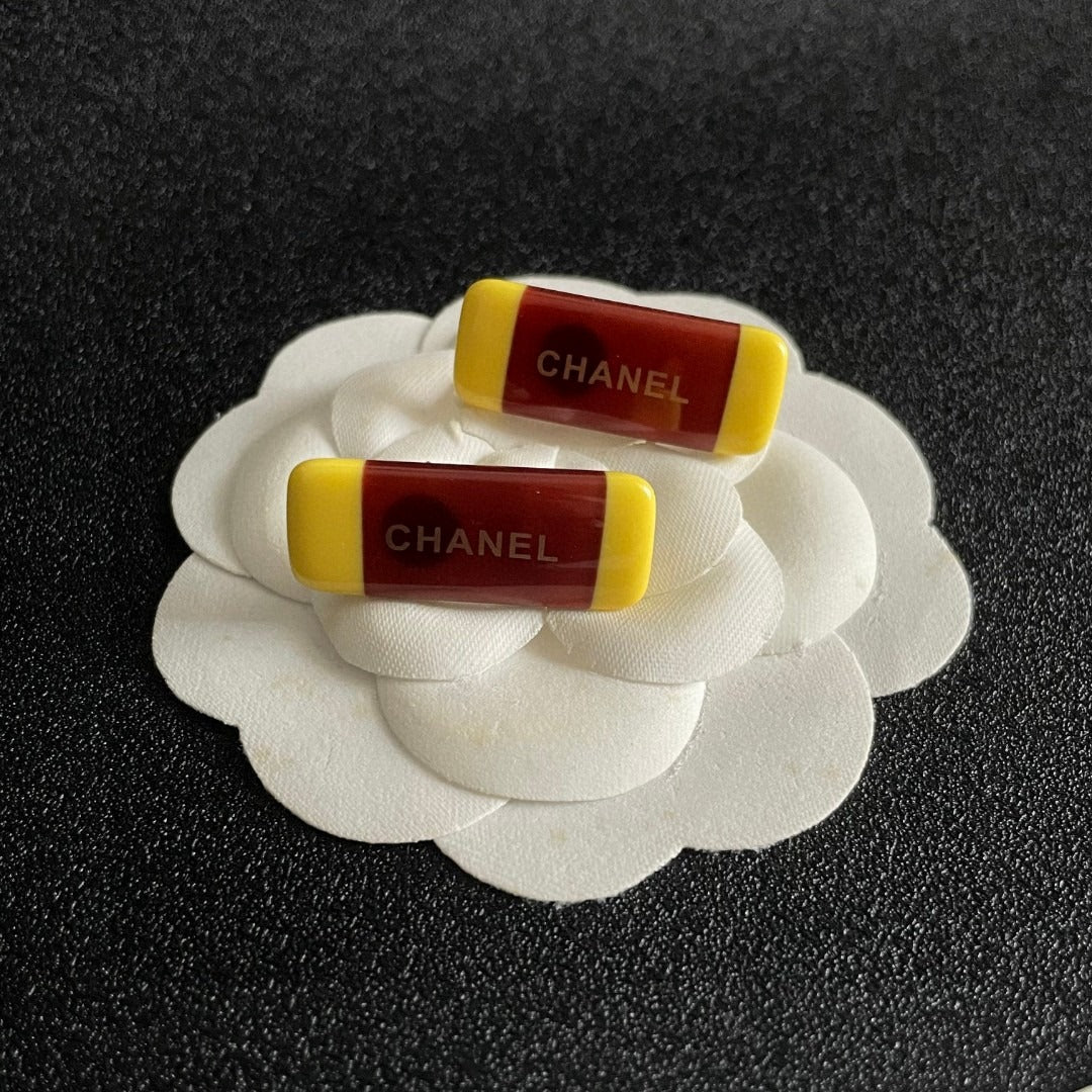 Chanel Logo Earrings