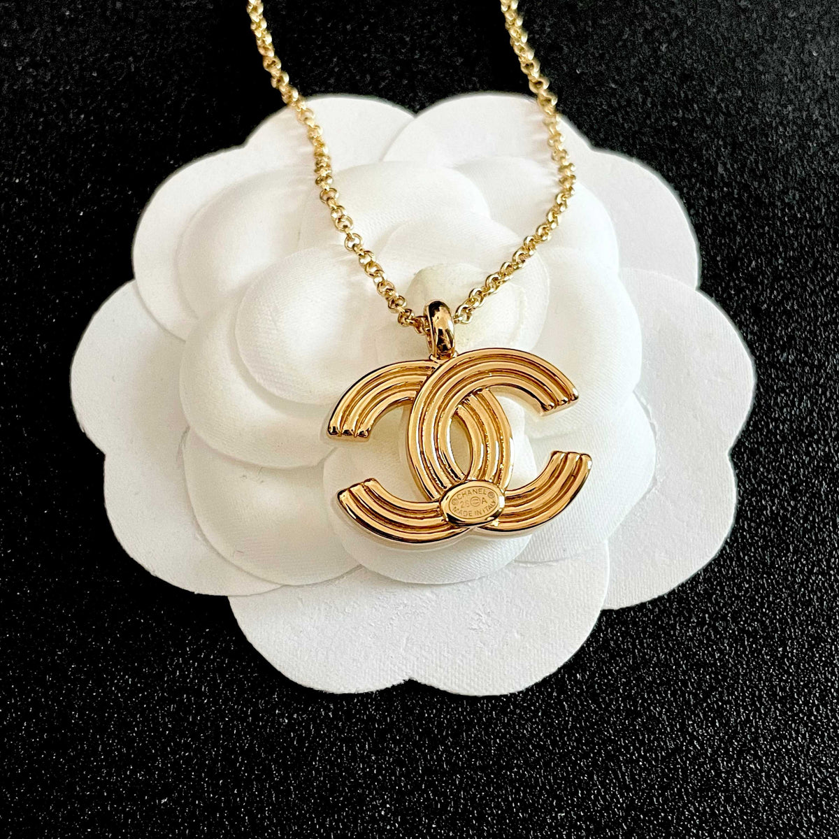 Chanel Logo Necklace