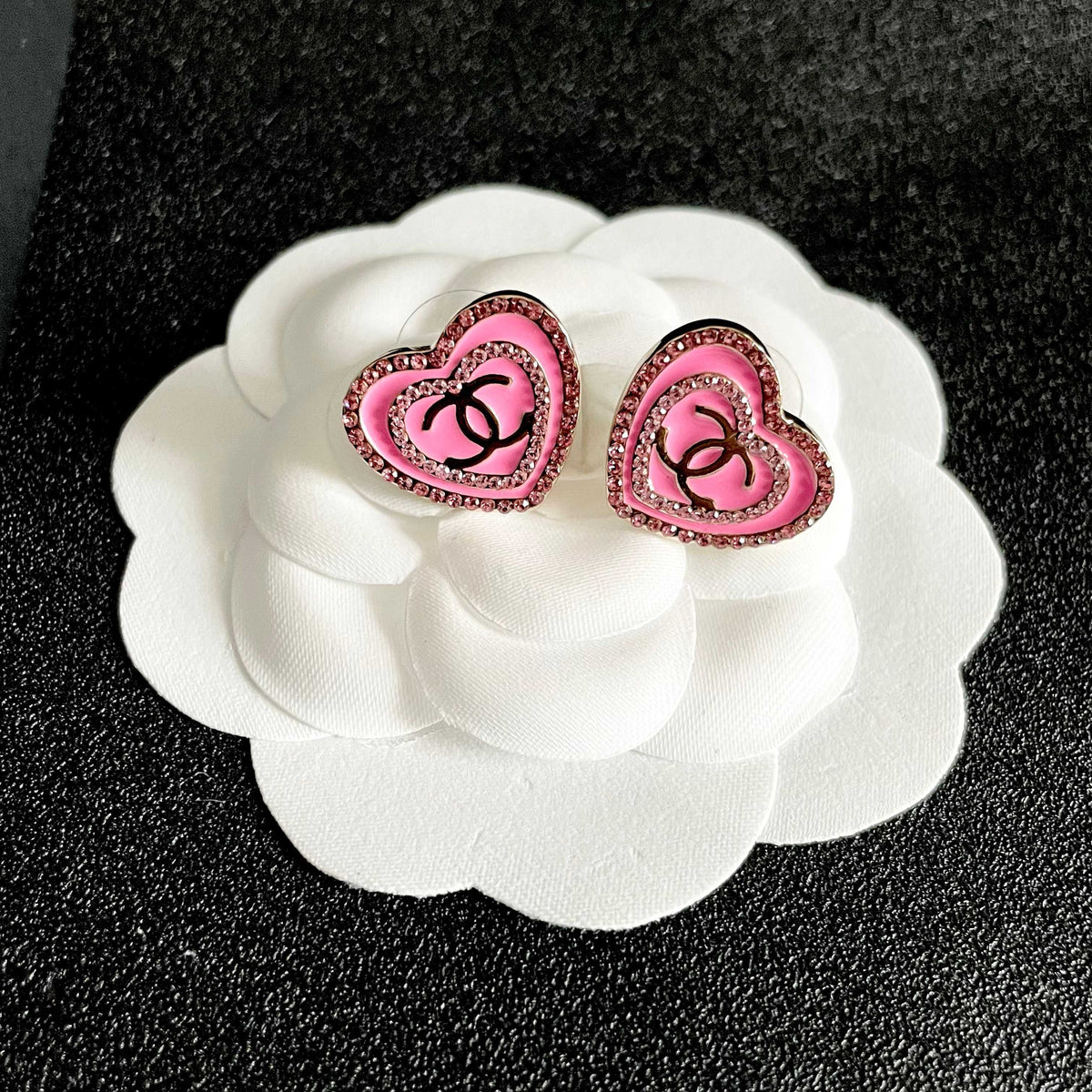 Chanel Heart Earrings