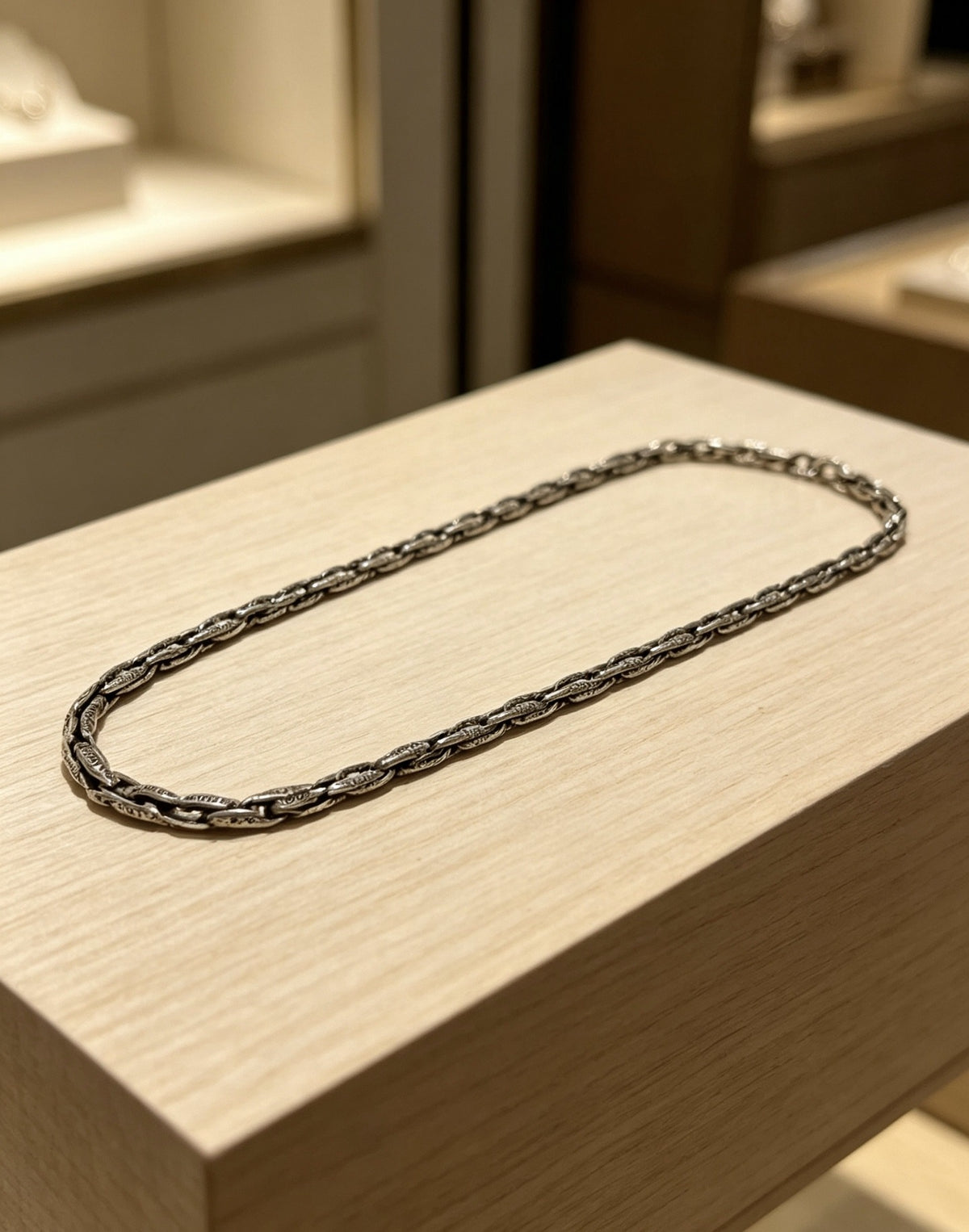 Chrome Hearts Sterling Silver Cross Necklace