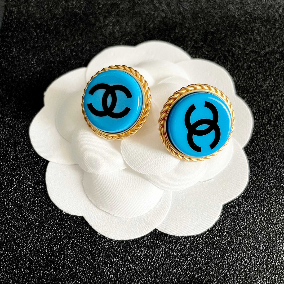 Chanel Logo Earrings