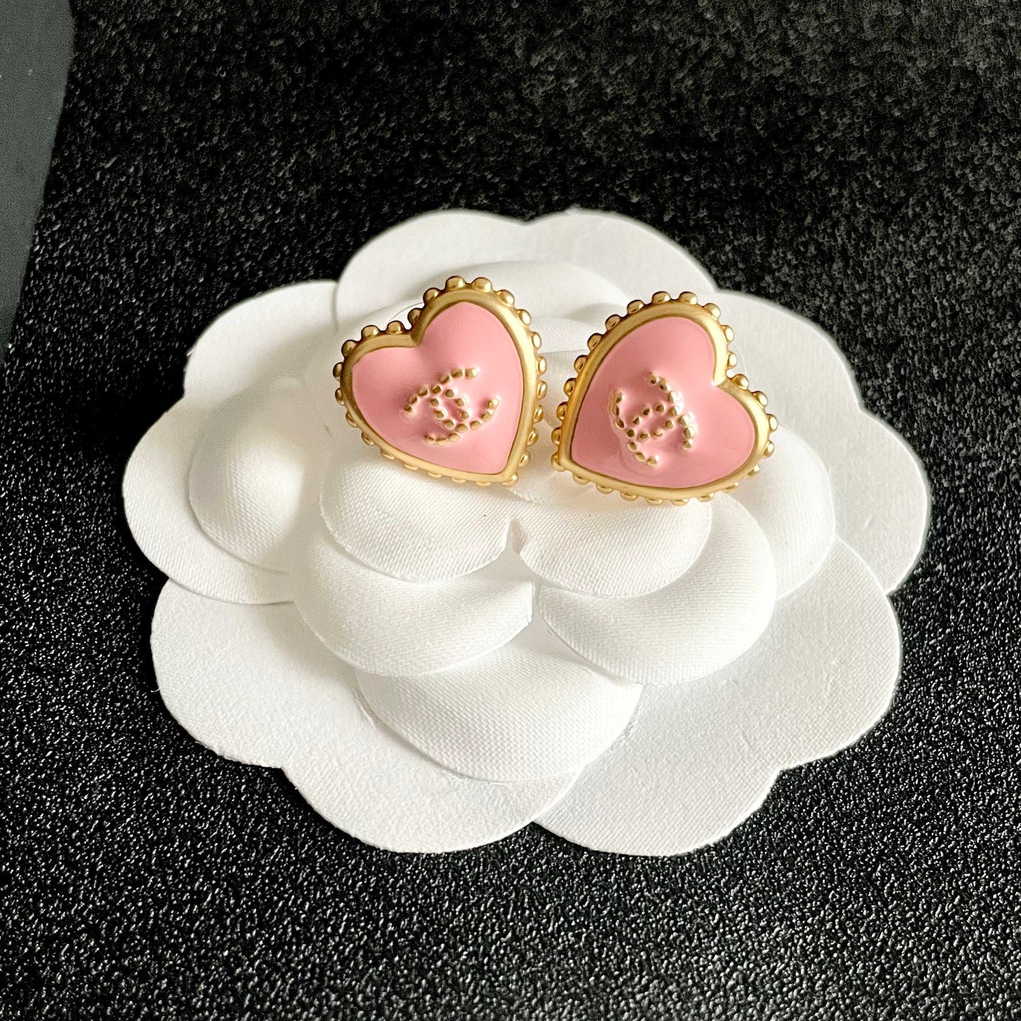 Chanel Heart Earrings