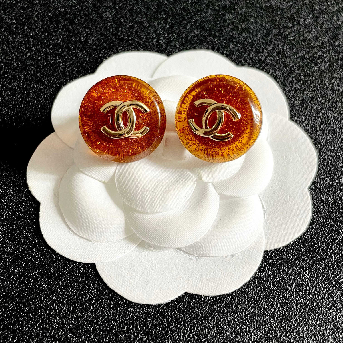 Chanel Logo Earrings