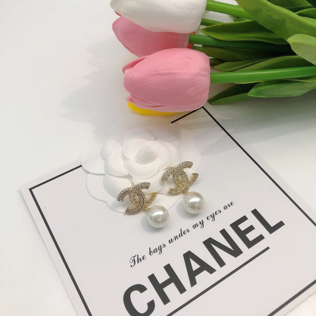 Chanel Pearl Earrings