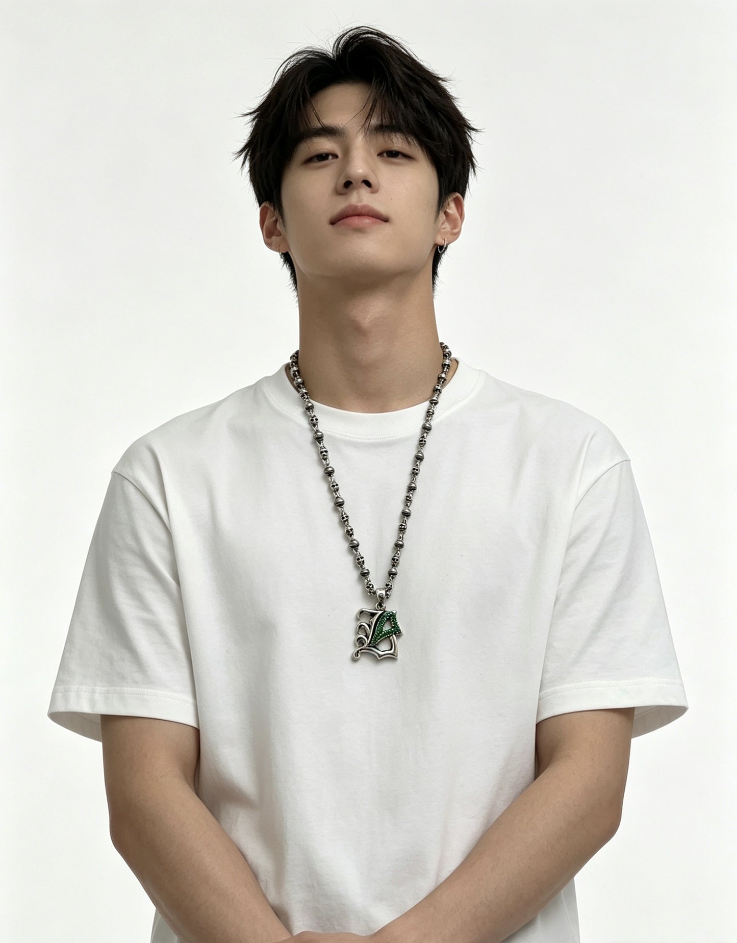 Chrome Hearts Sterling Silver Cross Necklace