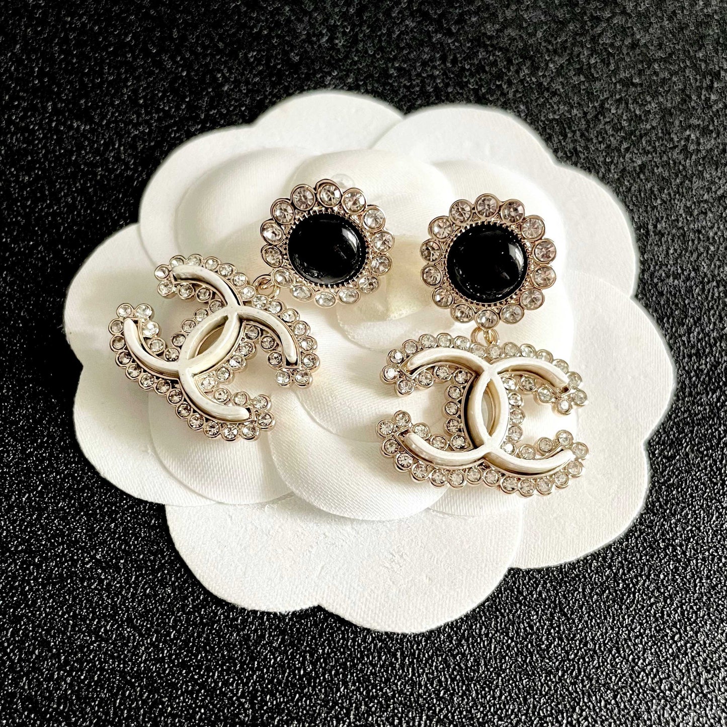 Chanel Logo Earrings