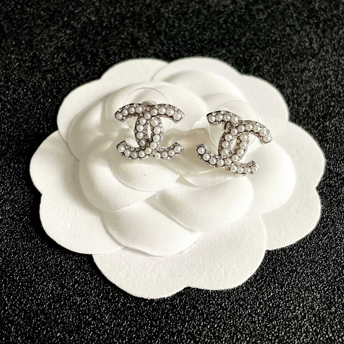 Chanel Logo Earrings