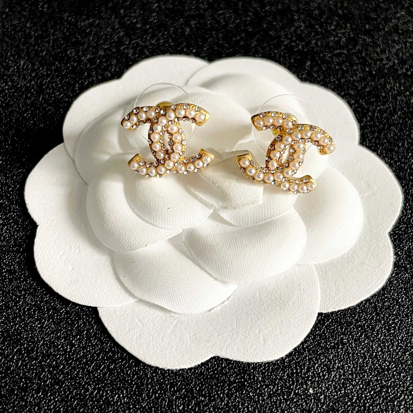 Chanel Logo Earrings