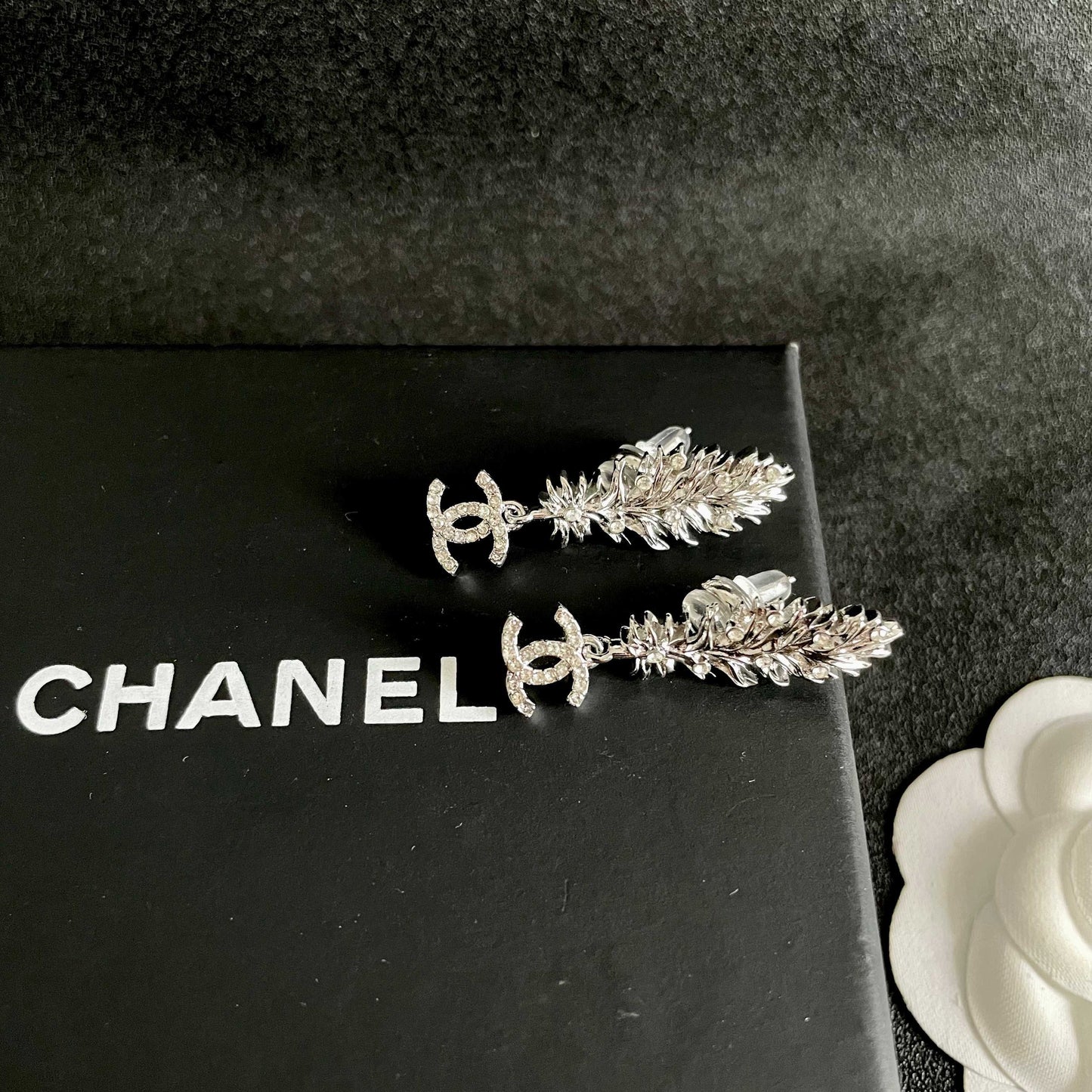 Chanel Logo Earrings