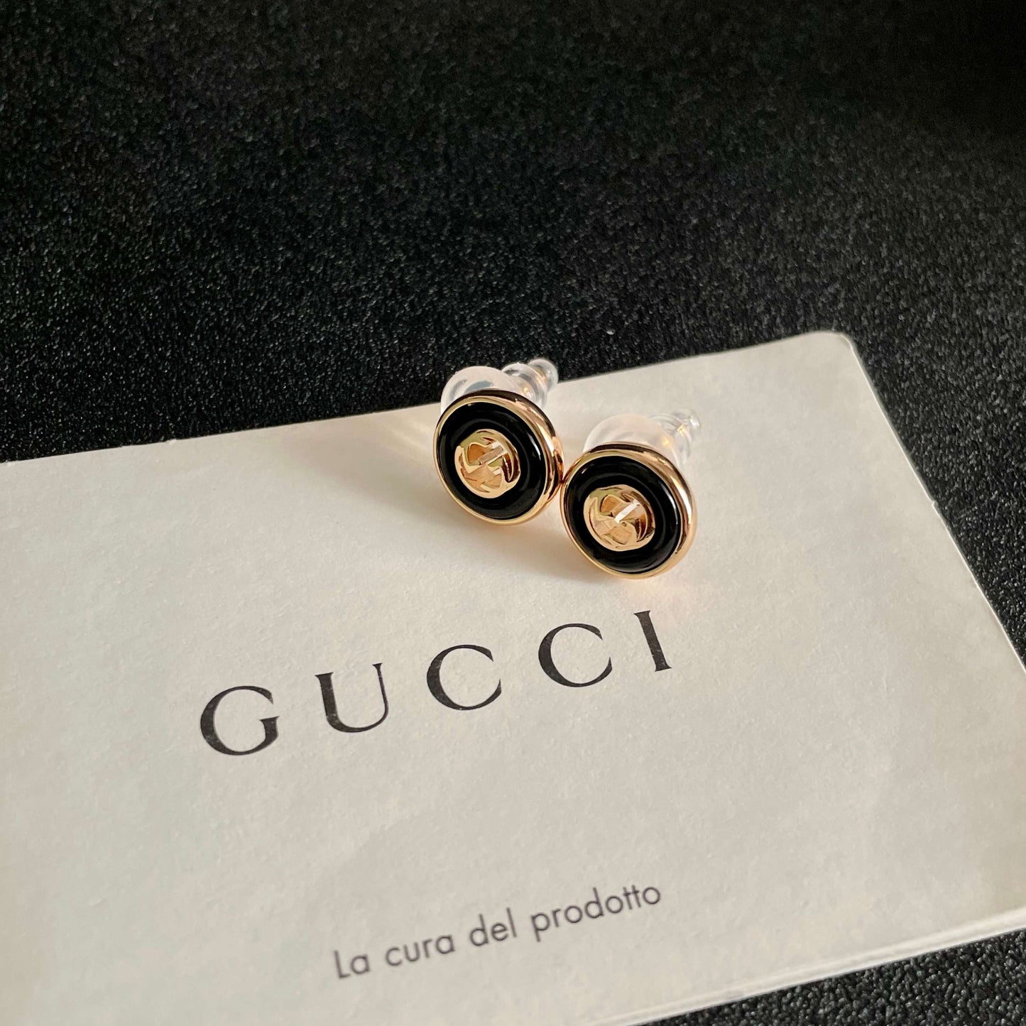 Gucci Brass Double G Earrings