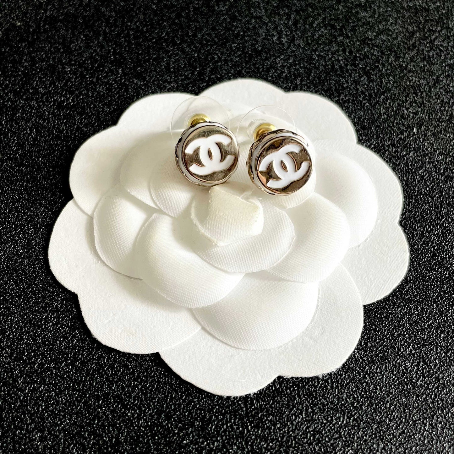 Chanel Logo Earrings
