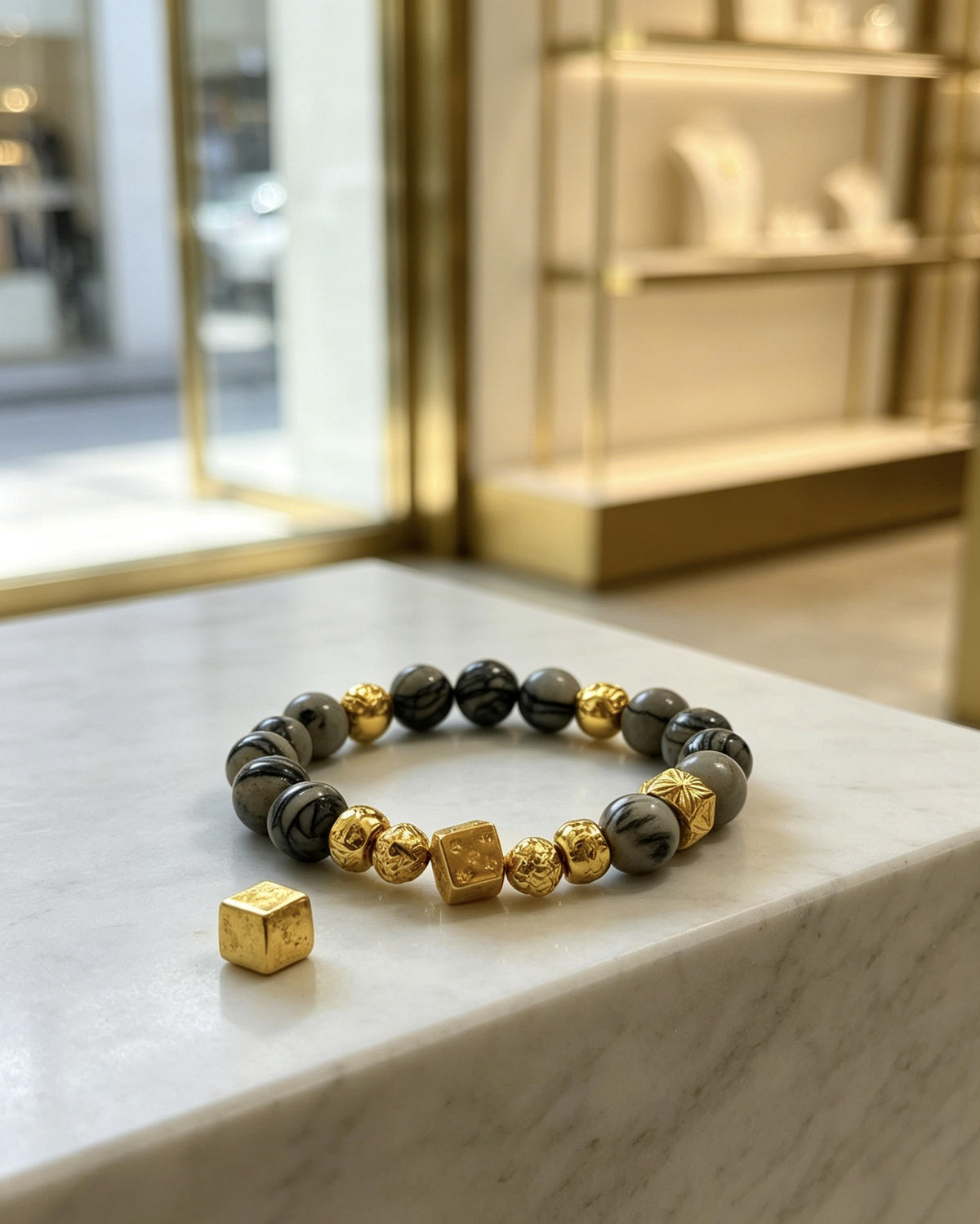 Chrome Hearts Sterling Silver Cross Bracelet