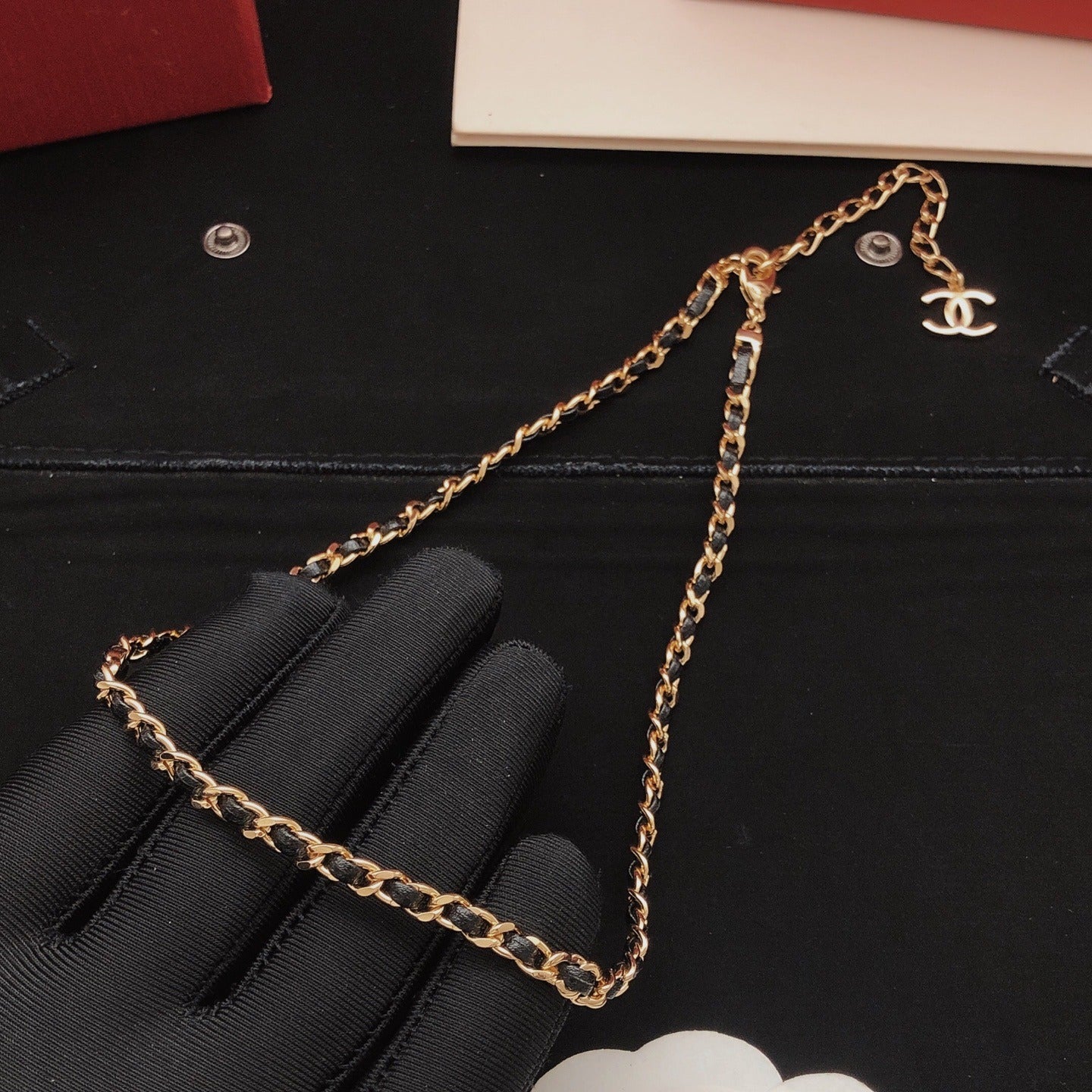 Chanel Leather Necklace