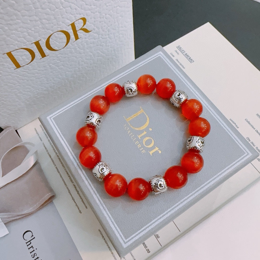 Dior Sterling Silver Vintage-Finish Bracelet