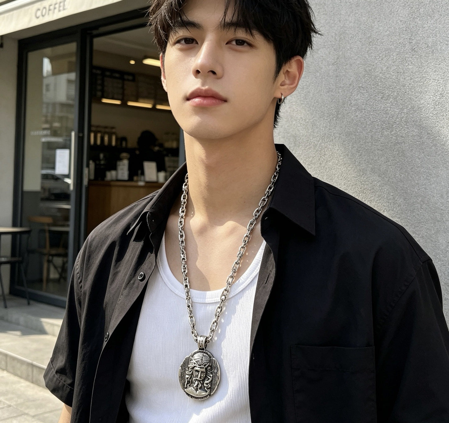Balenciaga Vintage-Finish Necklace