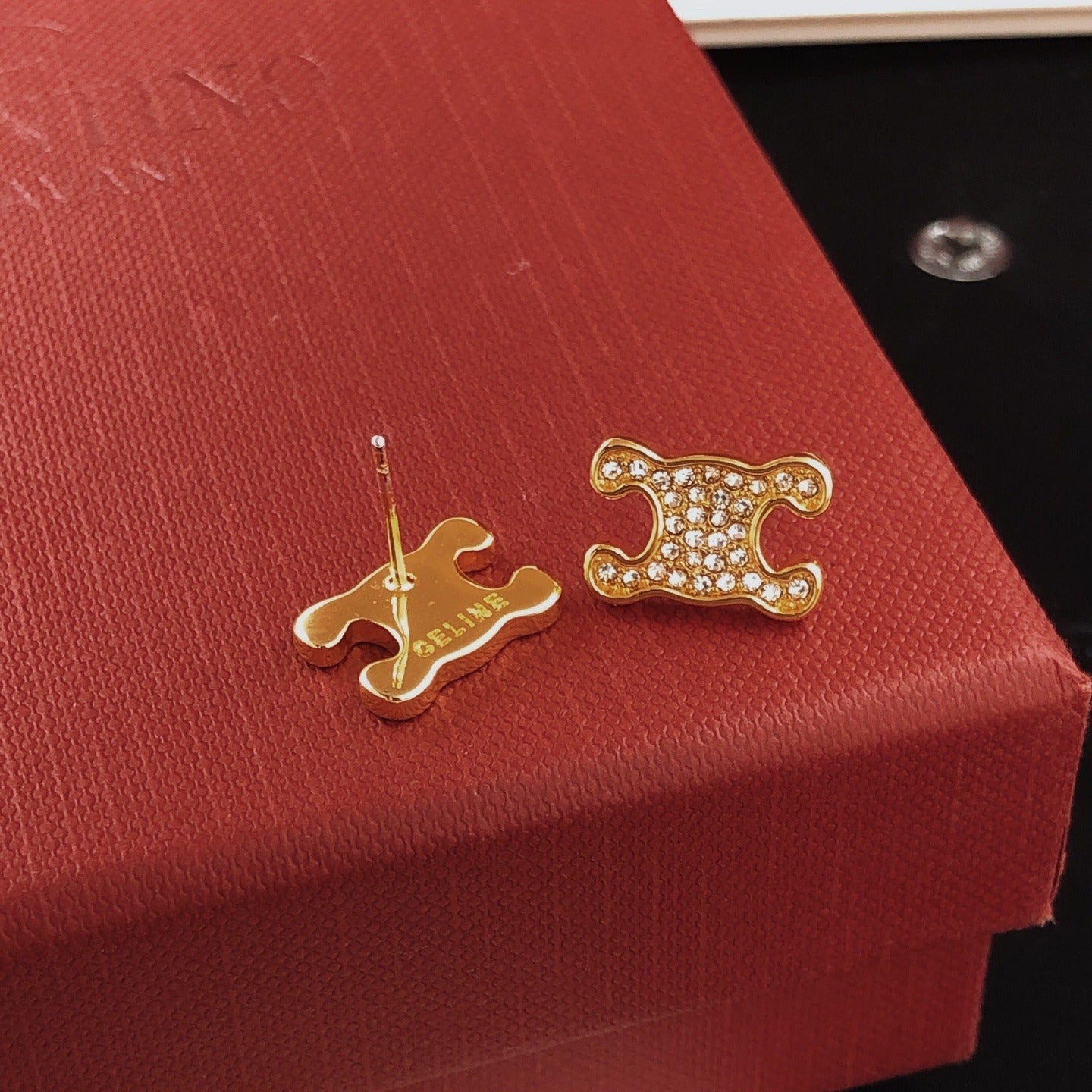 Celine Brass Earrings