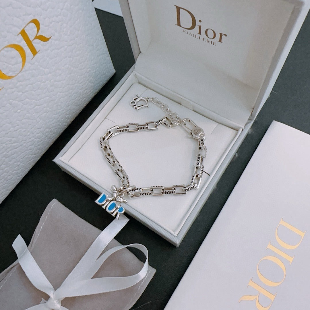 Dior Sterling Silver Chain Bracelet