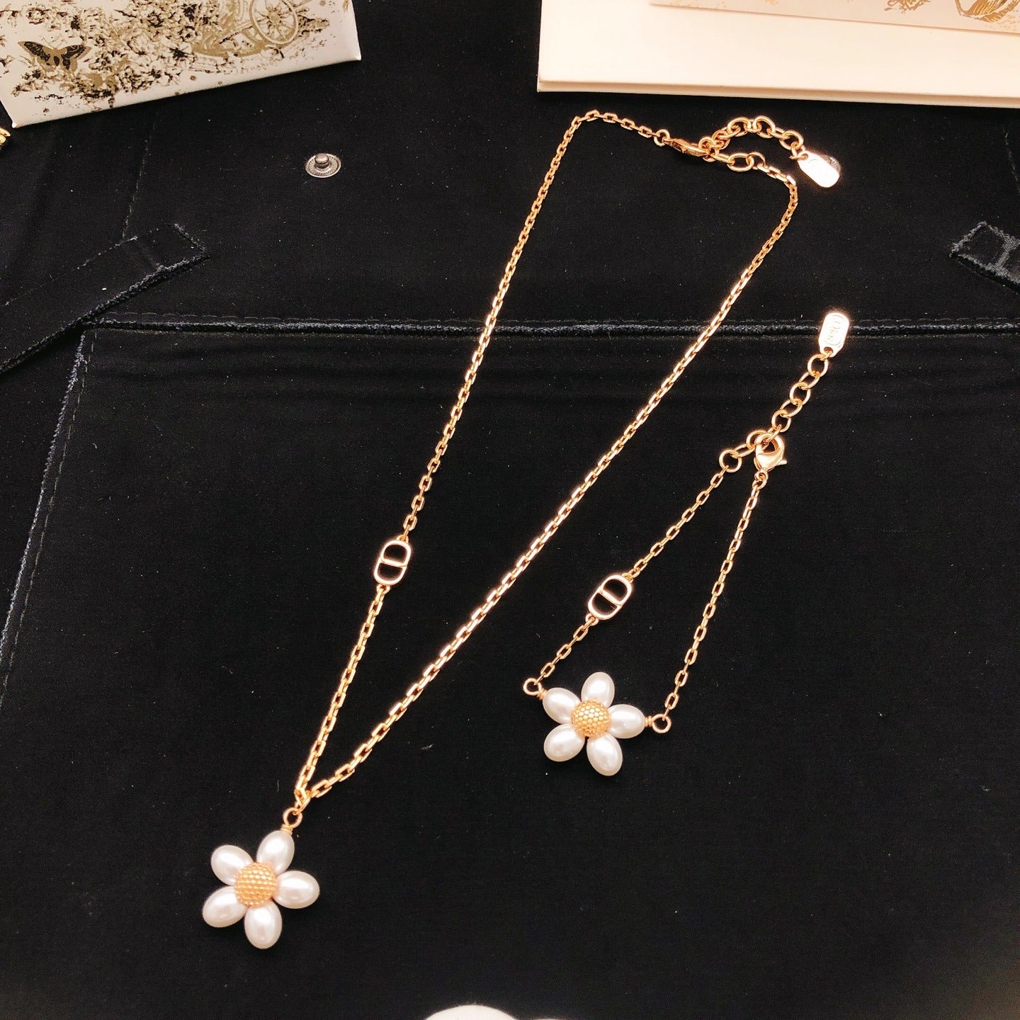 Dior Brass Sunburst Necklace