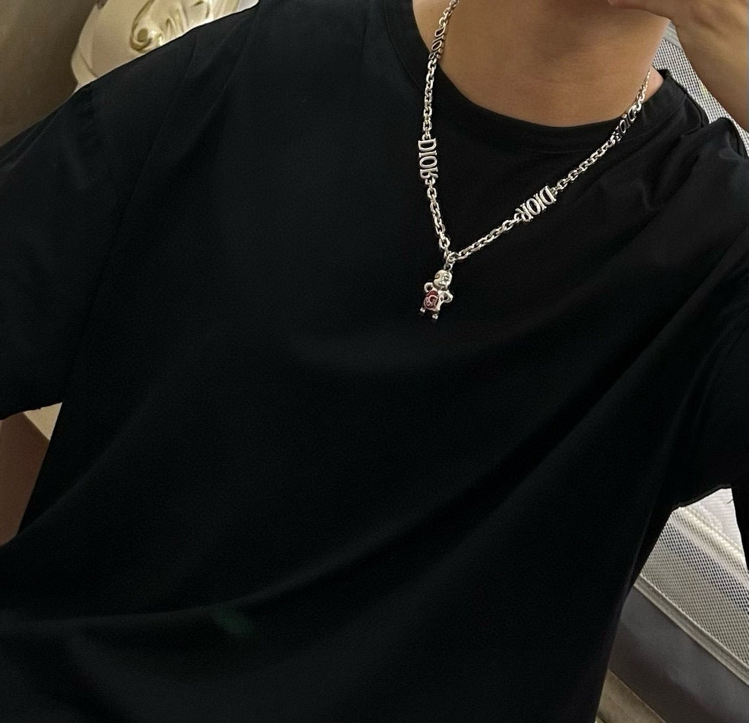 Dior Sterling Silver Chain Necklace