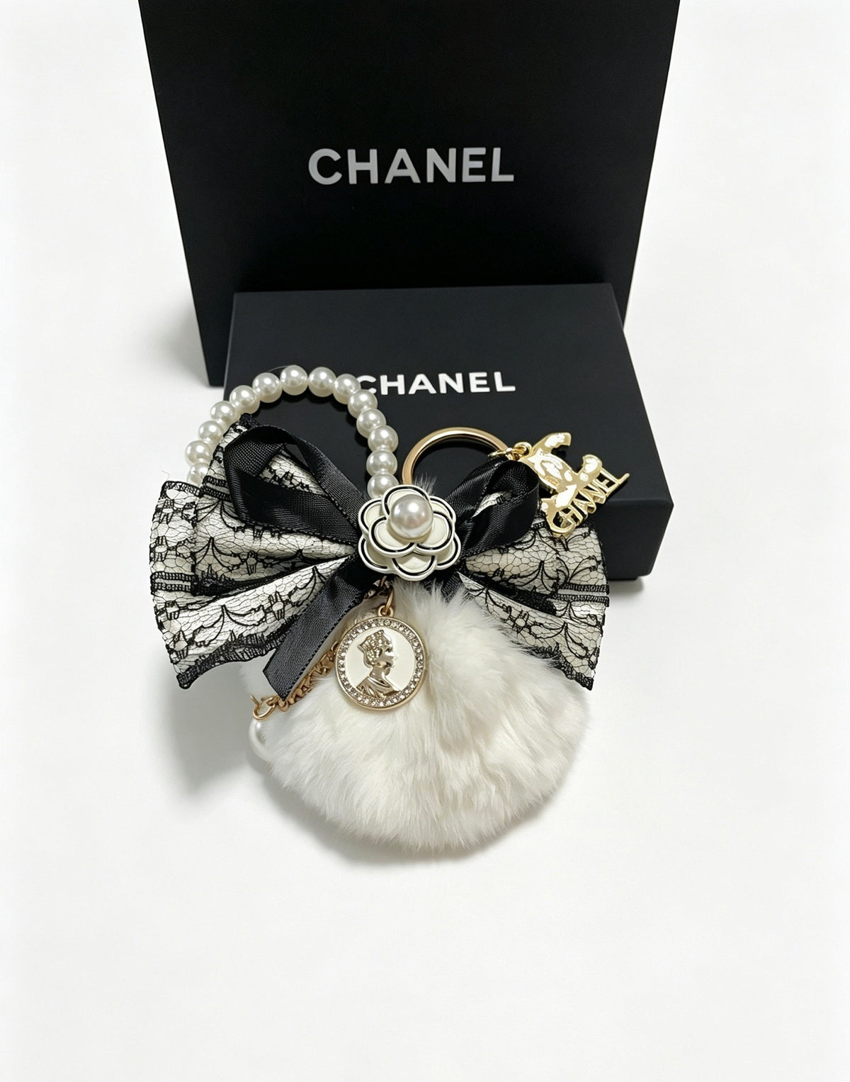Chanel Vintage-Finish Keychain