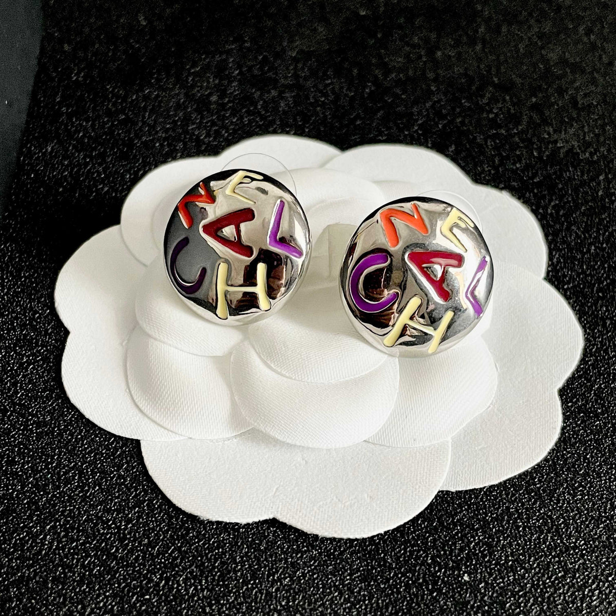 Chanel Logo Earrings