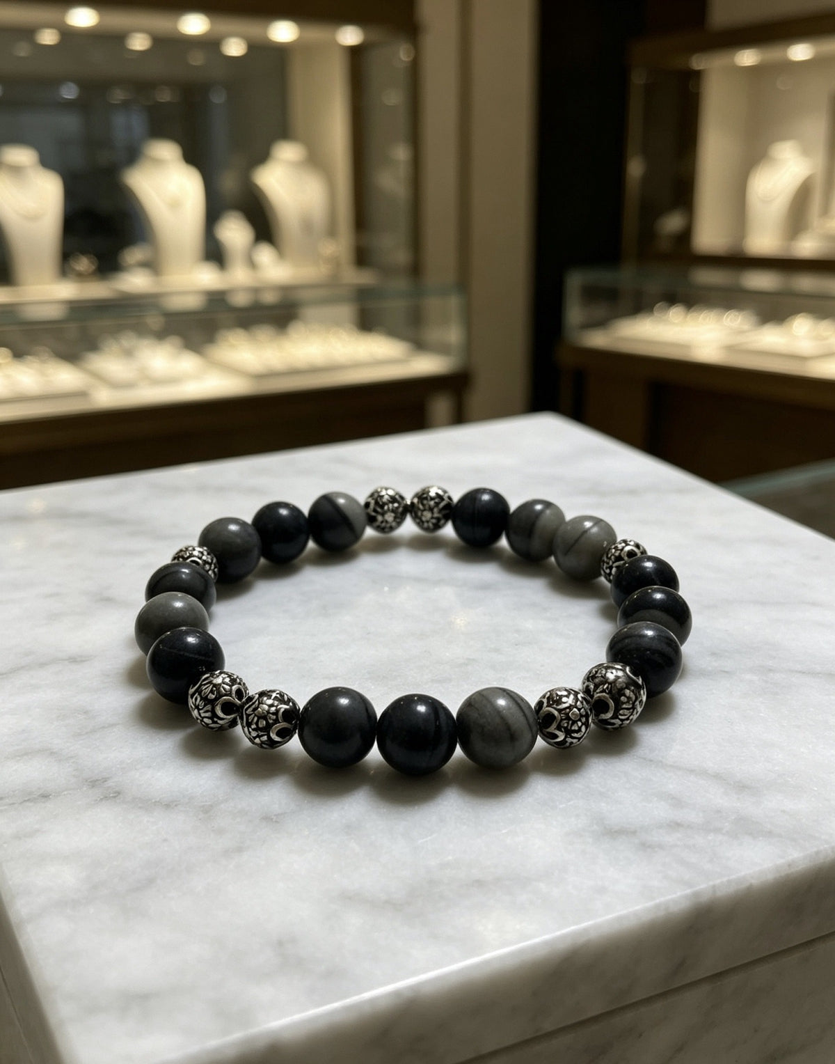 Chrome Hearts Sterling Silver Cross Bracelet