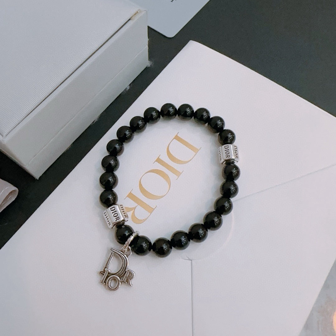 Dior Sterling Silver Vintage-Finish Bracelet