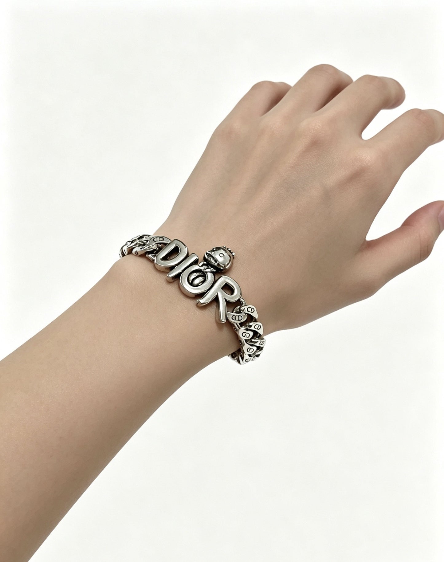 Dior Sterling Silver Chain Bracelet
