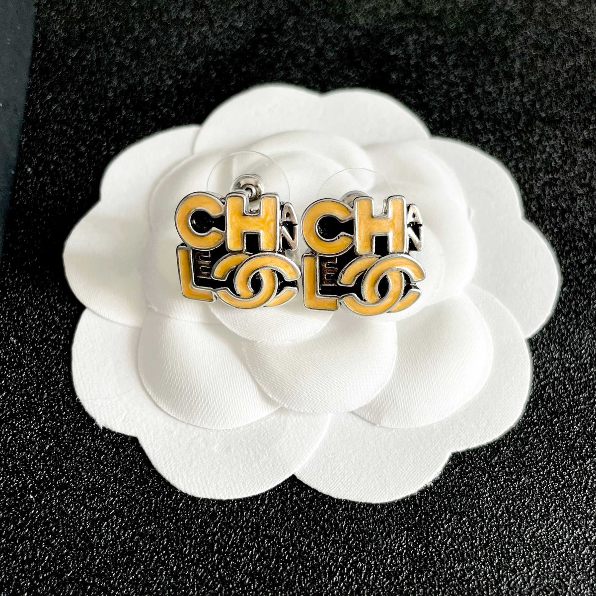 Chanel Logo Earrings