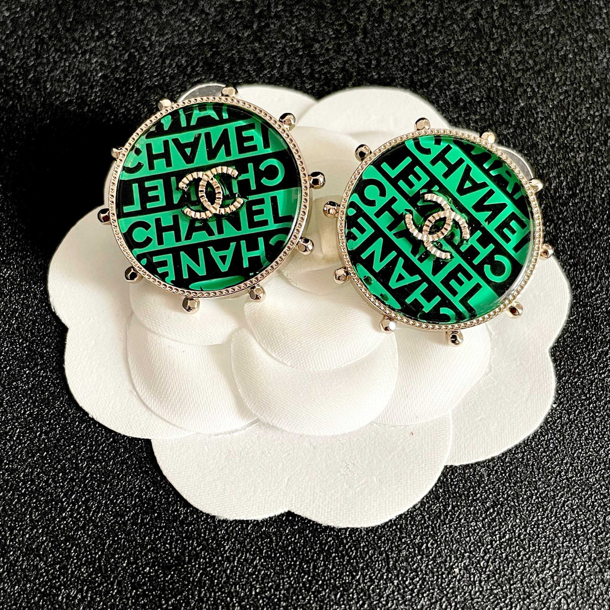 Chanel Logo Earrings